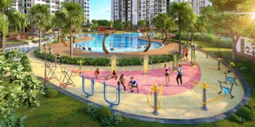 Giống như bể bơi bên phân khu Sapphire 1, hệ thống tiện ích phong cách resort ở Vinhomes Smart City giúp cư dân tòa GS1, phân khu The Miami sở hữu kỳ nghỉ dưỡng đậm chất Mỹ suốt 365 ngày tại gia.