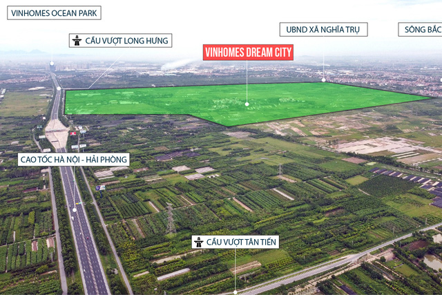 Hưng Yên giao 314ha đất cho Vinhomes để thực hiện dự án Dream City
